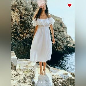 H&M Off the Shoulder Cotton Dress